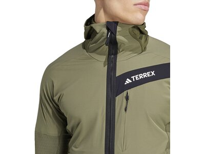 ADIDAS Herren Jacke TERREX Techrock Wind Braun