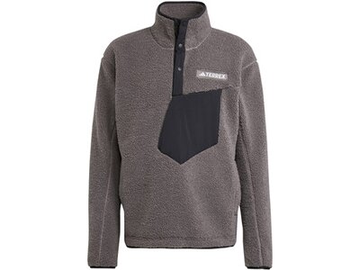 ADIDAS Herren Unterjacke Terrex Xploric High Pile Fleece Grau