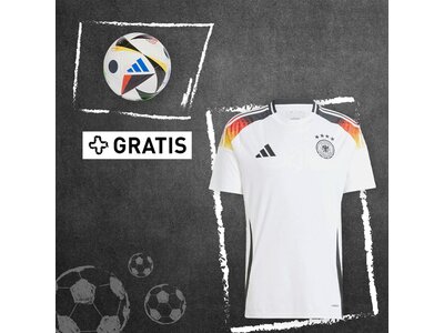 ADIDAS Accessoire Trikotbox: DFB Herren Home Trikot + EM Miniball Weiß