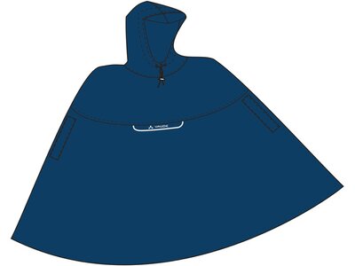 VAUDE Valdipino Poncho Blau