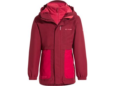 VAUDE Kinder Campfire 3in1 Jacket Girls Rot