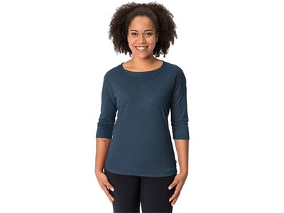 VAUDE Damen Shirt Wo Neyland 3/4 T-Shirt Blau