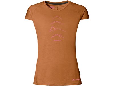 Damen Shirt Wo Tekoa Wool T-Shirt Braun