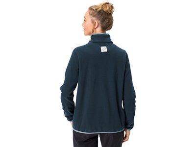 VAUDE Damen Pullover Wo Rosemoor Fleece Halfzip Blau