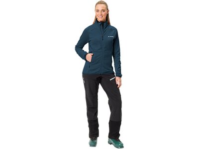 VAUDE Damen Unterjacke Wo Monviso Fleece FZ Jacket II Blau