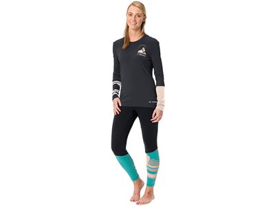 VAUDE Damen Unterhemd Wo Monviso Wool LS T-Shirt schwarz