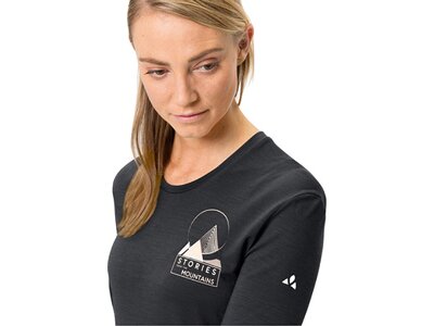 VAUDE Damen Unterhemd Wo Monviso Wool LS T-Shirt schwarz