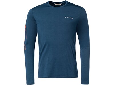 VAUDE Herren Unterhemd Me Monviso Wool LS T-Shirt Blau