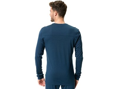 VAUDE Herren Unterhemd Me Monviso Wool LS T-Shirt Blau