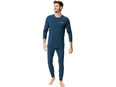 VAUDE Herren Unterhemd Me Monviso Wool LS T-Shirt Blau
