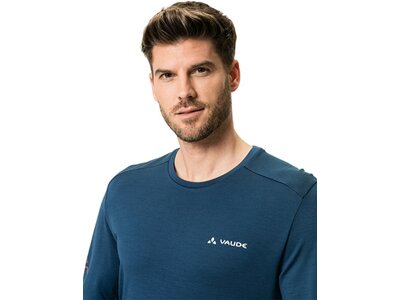 VAUDE Herren Unterhemd Me Monviso Wool LS T-Shirt Blau