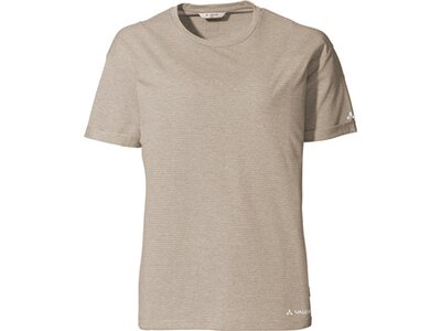 VAUDE Damen Shirt Wo Mineo Striped T-Shirt Braun
