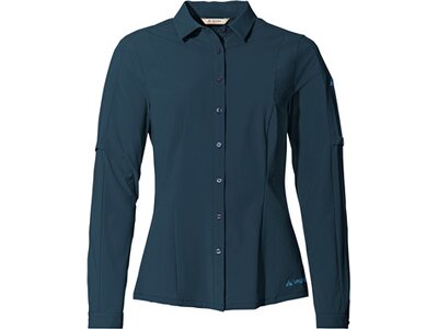 VAUDE Damen Bluse Wo Farley Stretch Shirt Blau