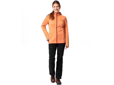 VAUDE Damen Unterjacke Wo Valsorda Fleece Hoody Orange