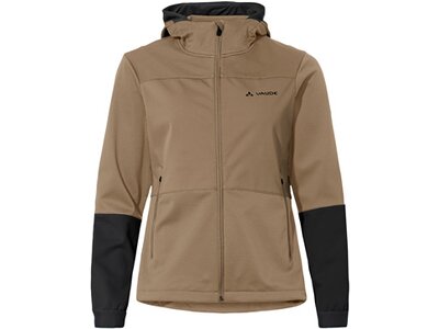 VAUDE Damen Funktionsjacke Wo Qimsa Hooded Softshell Jacket II Braun