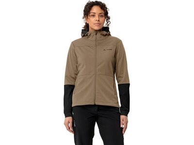 VAUDE Damen Funktionsjacke Wo Qimsa Hooded Softshell Jacket II Braun