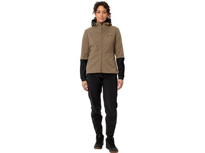 VAUDE Damen Funktionsjacke Wo Qimsa Hooded Softshell Jacket II Braun