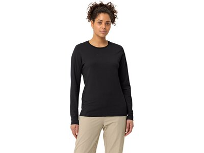 VAUDE Damen Shirt Wo Logo LS T-Shirt schwarz