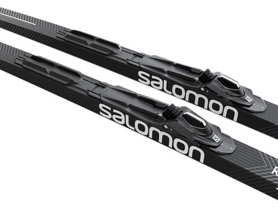 SALOMON Langlauf Ski XC SKI SET RCX eSKIN Hard + SHIIN BDG Grau