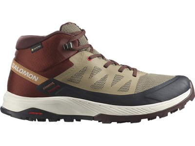 SALOMON Herren Multifunktionsstiefel SHOES OUTRISE MID GTX Safari/Burnt Henna Grau