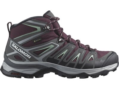 SALOMON Damen Multifunktionsstiefel SHOES X ULTRA PIONEER MID GTX W Wine Tas Grau