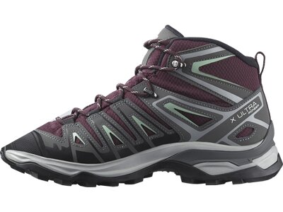 SALOMON Damen Multifunktionsstiefel SHOES X ULTRA PIONEER MID GTX W Wine Tas Grau