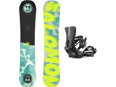 SALOMON Snowboard BOARD SET OH YEAH+RHYTHM BLACK Grau