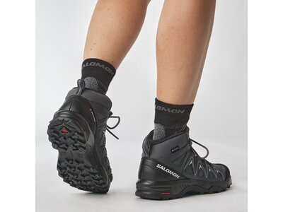 SALOMON Damen Multifunktionsstiefel SHOES X BRAZE MID GTX W Ebony/India Ink Schwarz