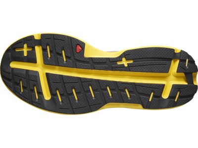 SALOMON Herren Laufschuhe SHOES AERO GLIDE Ghost Gray/Lemon/Black Braun