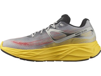 SALOMON Herren Laufschuhe SHOES AERO GLIDE Ghost Gray/Lemon/Black Braun