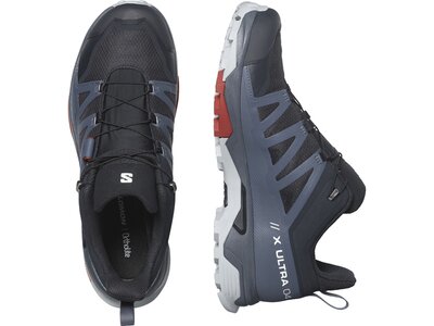 SALOMON Herren Multifunktionsschuhe SHOES X ULTRA 4 GTX Carbon/Bersea/Prlblu Grau