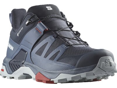 SALOMON Herren Multifunktionsschuhe SHOES X ULTRA 4 GTX Carbon/Bersea/Prlblu Grau