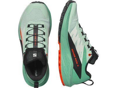 SALOMON Damen Trailrunningschuhe SHOES SENSE RIDE 5 W Bay/Black/Chert Grün