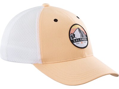 SALOMON Herren CAP TRUCKER CURVED CAP APRICOT ICE/WHITE Braun