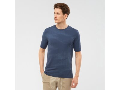 SALOMON Herren Shirt ESSENTIAL SEAMLESS SS T M DARK DENIM/Hea Grau