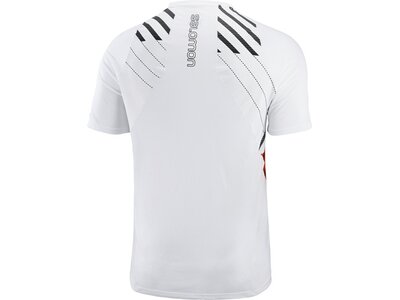 SALOMON Herren SENSE AERO SS TEE M WHITE/Fiery Red/BLAC Pink