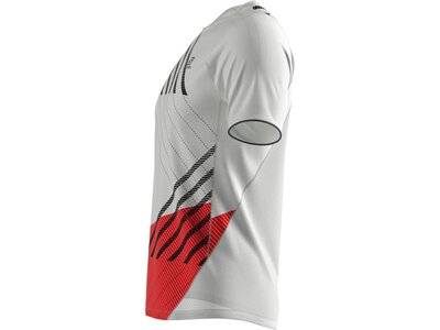 SALOMON Herren SENSE AERO SS TEE M WHITE/Fiery Red/BLAC Pink