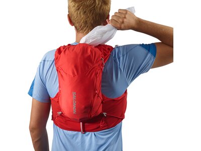 SALOMON Rucksack ADV SKIN 12 SET GOJI BERRY/EBONY Rot