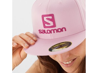 SALOMON Herren CAP LOGO CAP FLEXFIT? LILAC SACHET Rot