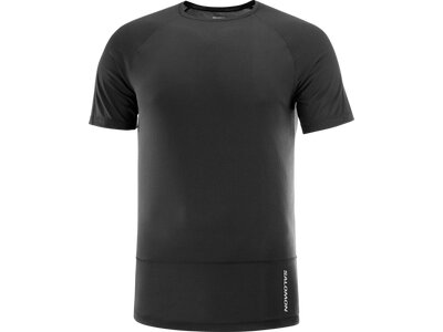 SALOMON Herren CROSS RUN SS TEE M DEEP BLACK Schwarz