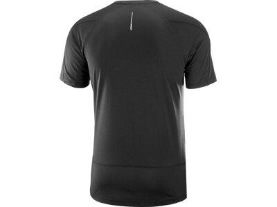 SALOMON Herren CROSS RUN SS TEE M DEEP BLACK Schwarz