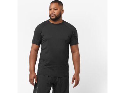 SALOMON Herren CROSS RUN SS TEE M DEEP BLACK Schwarz