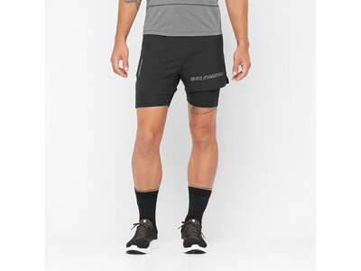 SALOMON Herren CROSS 2IN1 SHORTS M DEEP BLACK Schwarz