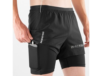 SALOMON Herren CROSS 2IN1 SHORTS M DEEP BLACK Schwarz