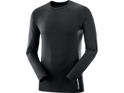 SALOMON Herren SENSE LS TEE M DEEP BLACK Schwarz