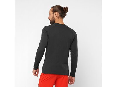 SALOMON Herren SENSE LS TEE M DEEP BLACK Schwarz