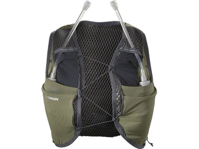 SALOMON Rucksack ACTIVE SKIN 8W wth flasks DUSKY GREEN/EB Grün