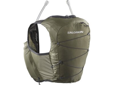 SALOMON Rucksack ACTIVE SKIN 8W wth flasks DUSKY GREEN/EB Grün
