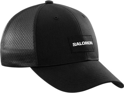 SALOMON Herren CAP TRUCKER CURVED CAP DEEP BLACK/DEEP B Schwarz