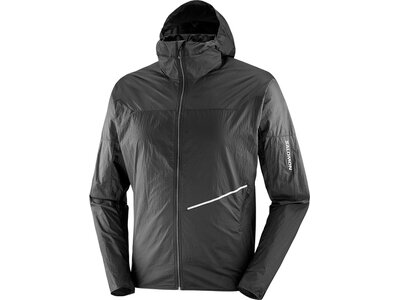 SALOMON Herren Schlupfjacke SENSE AERO WIND JKT M DEEP BLACK Grau